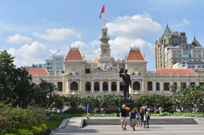 People's committee building nguyen hue walking street