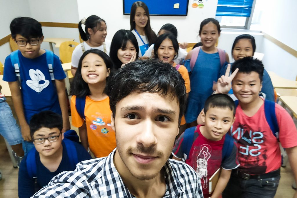 Teaching kids in an English Centre